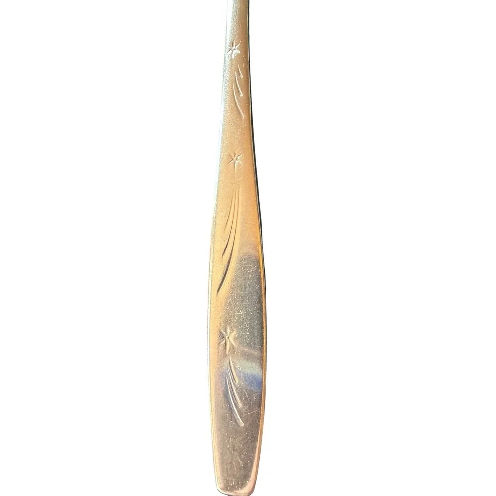 International Stainless Flatware Silver Deluxe Tonight Atomic Starburst